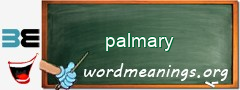 WordMeaning blackboard for palmary